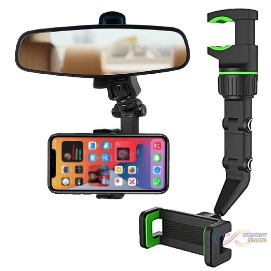 Multifunctional Car Rear View 360° Rotatable Mobile Holder - infinityexculsivestore.com
