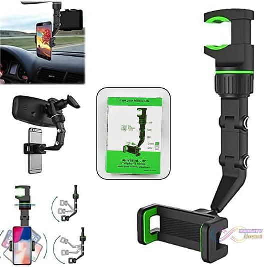 Multifunctional Car Rear View 360° Rotatable Mobile Holder - infinityexculsivestore.com