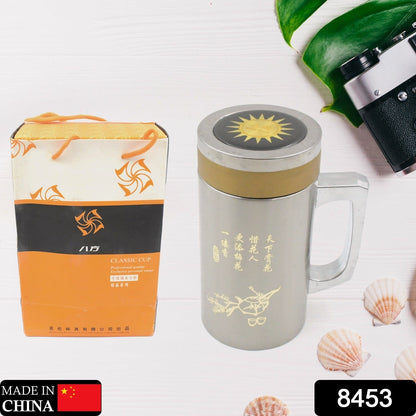 Multifunctional Double - Wall Thermos Water Bottles, Spill Proof with Leakproof Drinking Cup for Office Mug, Home, Travel, School (400ml) - infinityexculsivestore.com