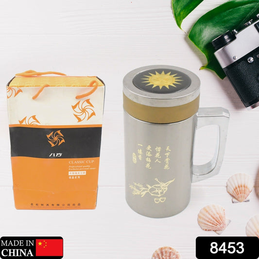 Multifunctional Double - Wall Thermos Water Bottles, Spill Proof with Leakproof Drinking Cup for Office Mug, Home, Travel, School (400ml) - infinityexculsivestore.com