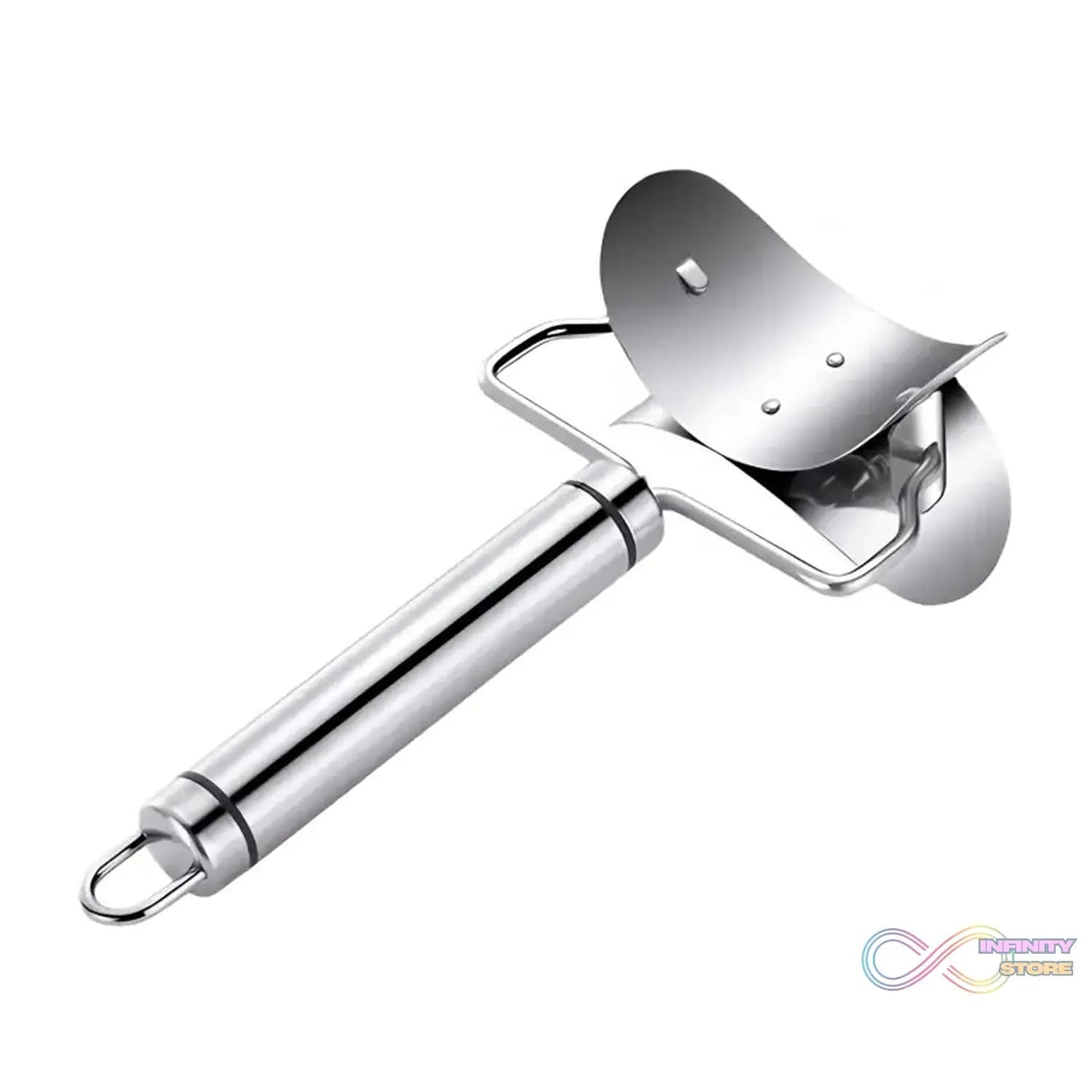 Multifunctional Easy and Fast Stainless Steel Puri cutter roller Machine with Handle for Home Baking Tools for Women, Dough Circle Roller Cutter for Kitchen (1 pc) - infinityexculsivestore.com