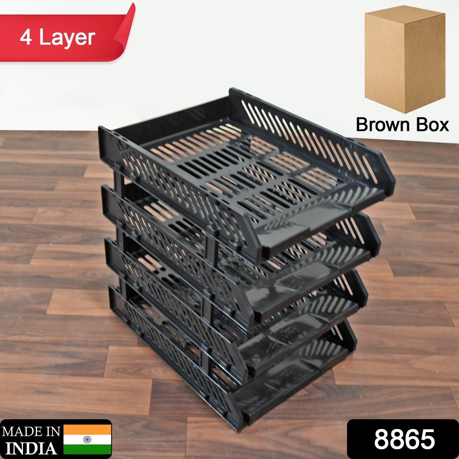 Multifunctional File Rack with Drawers: Desktop Storage for Office Supplies (4 Layers) - infinityexculsivestore.com