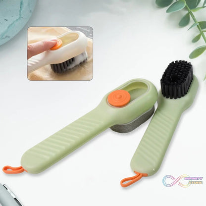Multifunctional Scrubbing Brush with Liquid / Soap Dispenser (2 Pc Set) - infinityexculsivestore.com