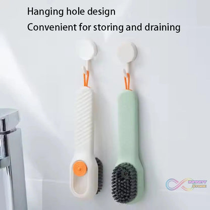 Multifunctional Scrubbing Brush with Liquid / Soap Dispenser (2 Pc Set) - infinityexculsivestore.com
