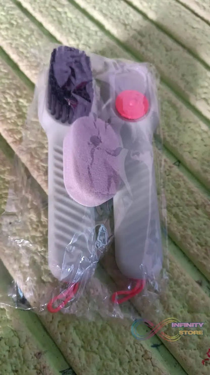 Multifunctional Scrubbing Brush with Liquid / Soap Dispenser (2 Pc Set) - infinityexculsivestore.com