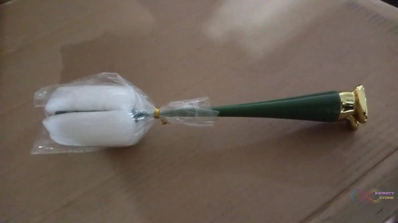 Multifunctional Silicone Bottle Cleaning Foam Brush with Plastic Long Handle (1 Pc) - infinityexculsivestore.com