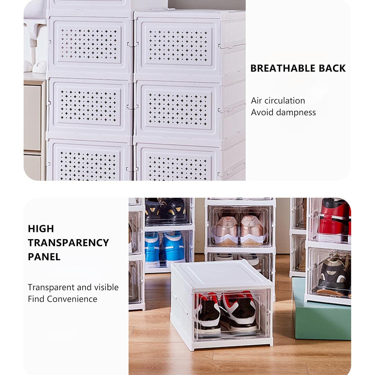 Stackable Multifunctional Storage, for Clothes Foldable Drawer Shelf Basket Utility Cart Rack Storage Organizer Cart for Kitchen, Pantry Closet, Bedroom, Bathroom, Laundry (4 Layer / 1 Pc) - infinityexculsivestore.com