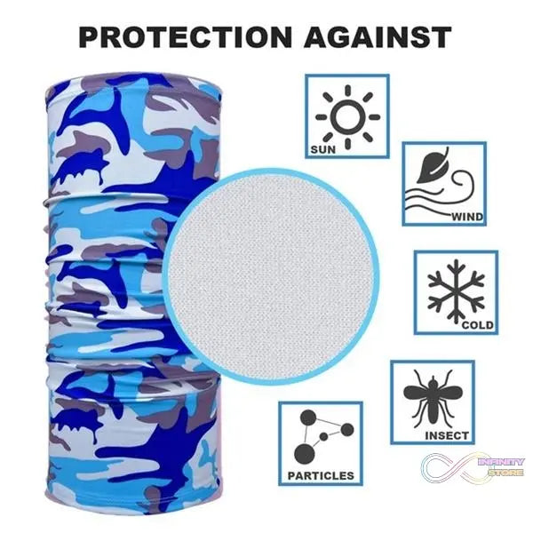 Multifunctional neck gaiter with elastic design for easy adjustment and sizing