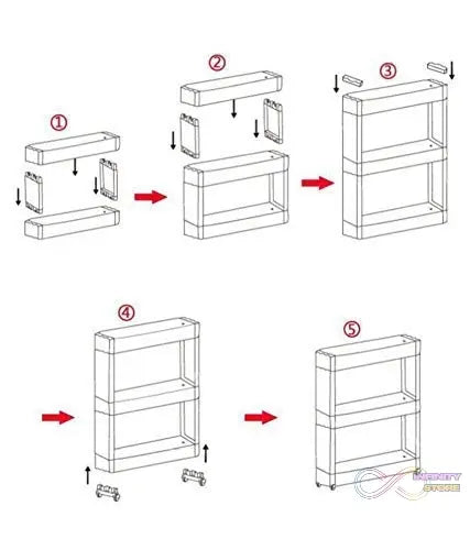 Organizer with shelves