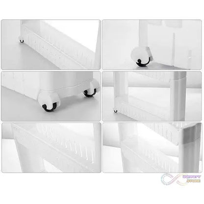 Storage rack with items