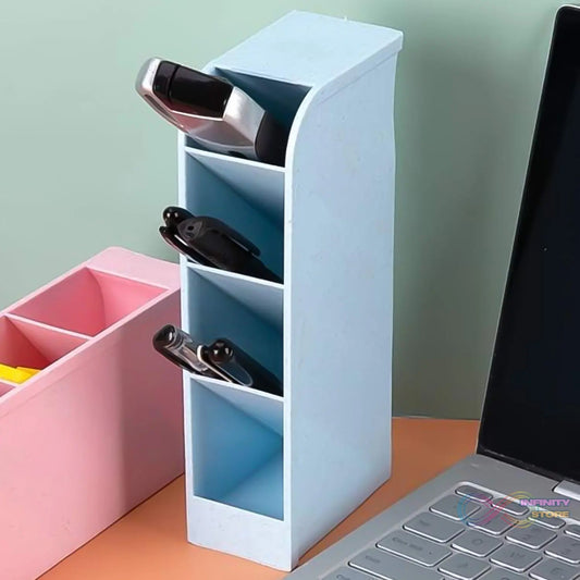 Multipurpose 4 Compartment Pen Holder Office Desktop (1 Pc) - infinityexculsivestore.com