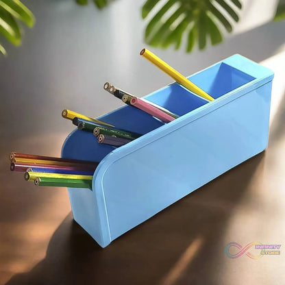 Multipurpose 4 Compartment Pen Holder Office Desktop (1 Pc) - infinityexculsivestore.com