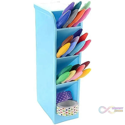 Multipurpose 4 Compartment Pen Holder Office Desktop (1 Pc) - infinityexculsivestore.com