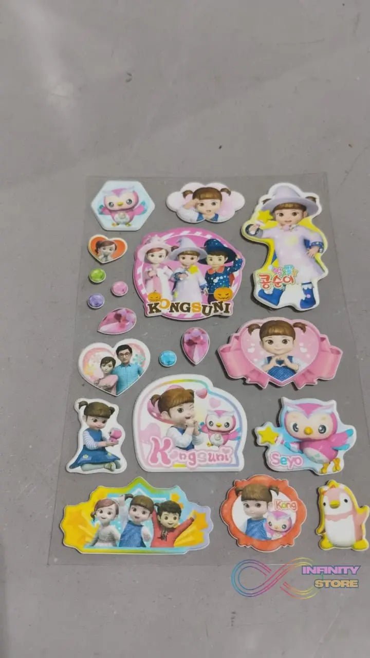 Multipurpose Adhesive 3D Stickers (1 Sheet / 15×10 Cm) - infinityexculsivestore.com