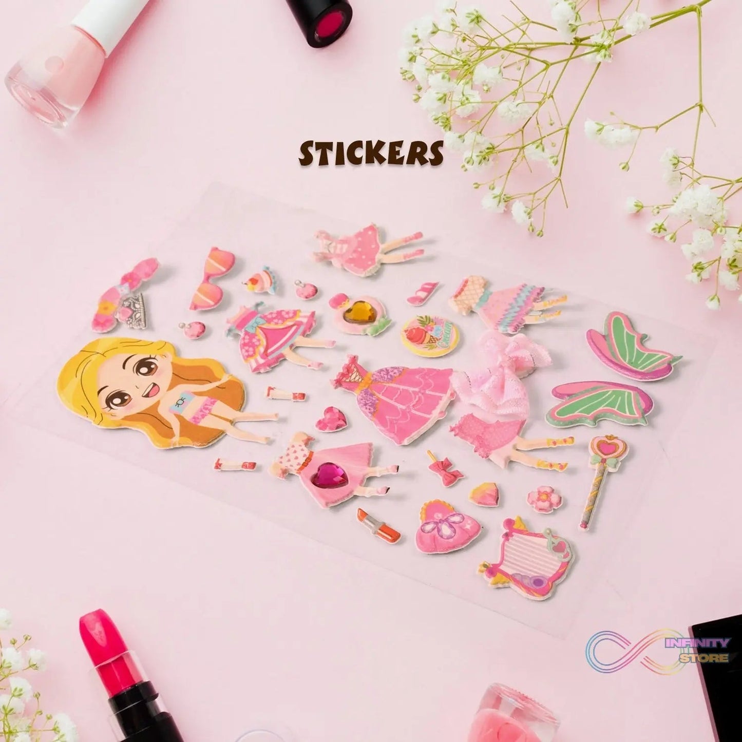 Multipurpose Adhesive 3D Stickers (1 Sheet /15×10 Cm) - infinityexculsivestore.com