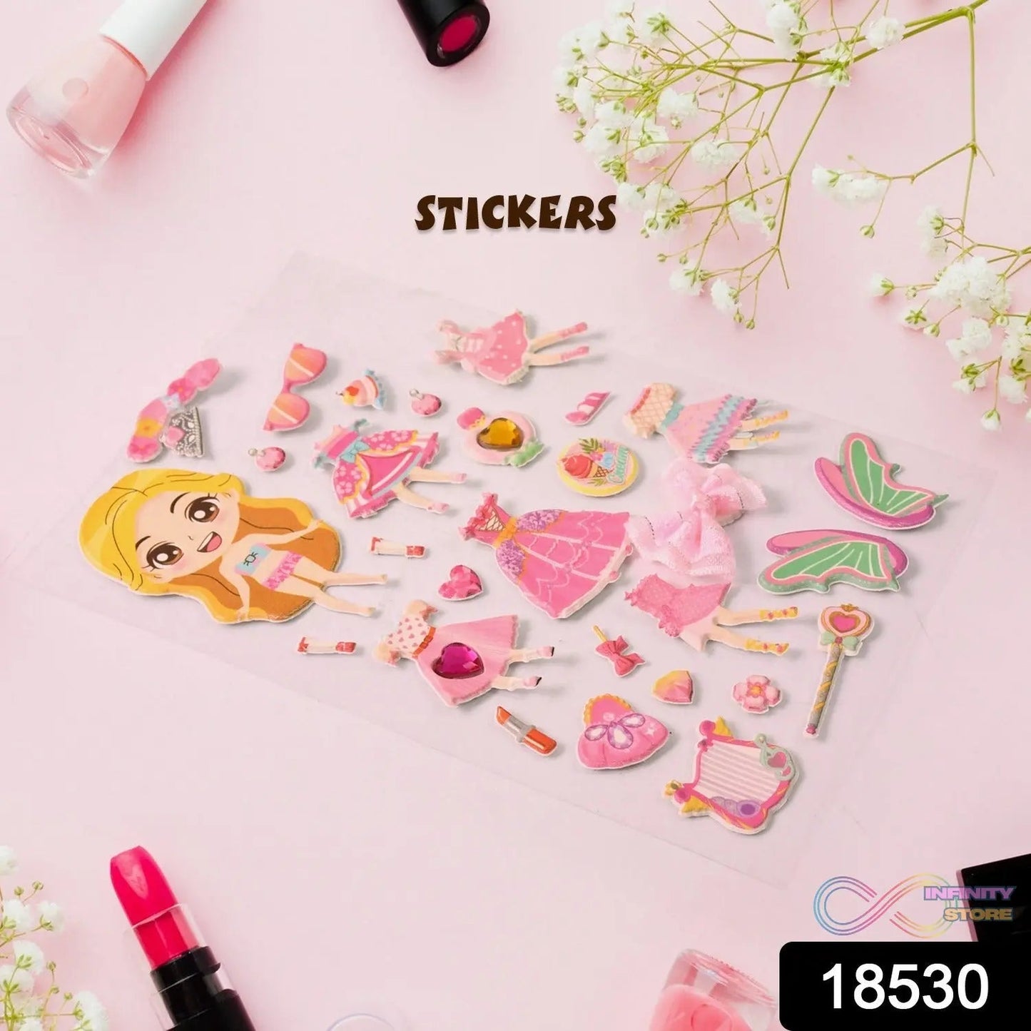 Multipurpose Adhesive 3D Stickers (1 Sheet /15×10 Cm) - infinityexculsivestore.com