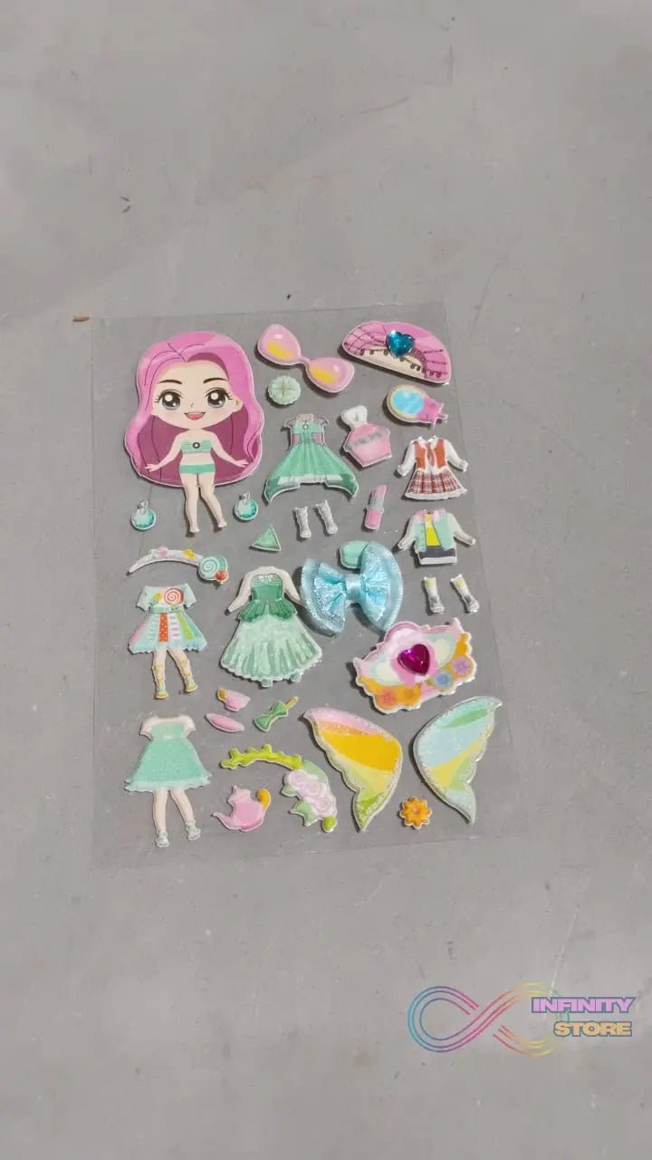 Multipurpose Adhesive 3D Stickers (1 Sheet /15×10 Cm) - infinityexculsivestore.com