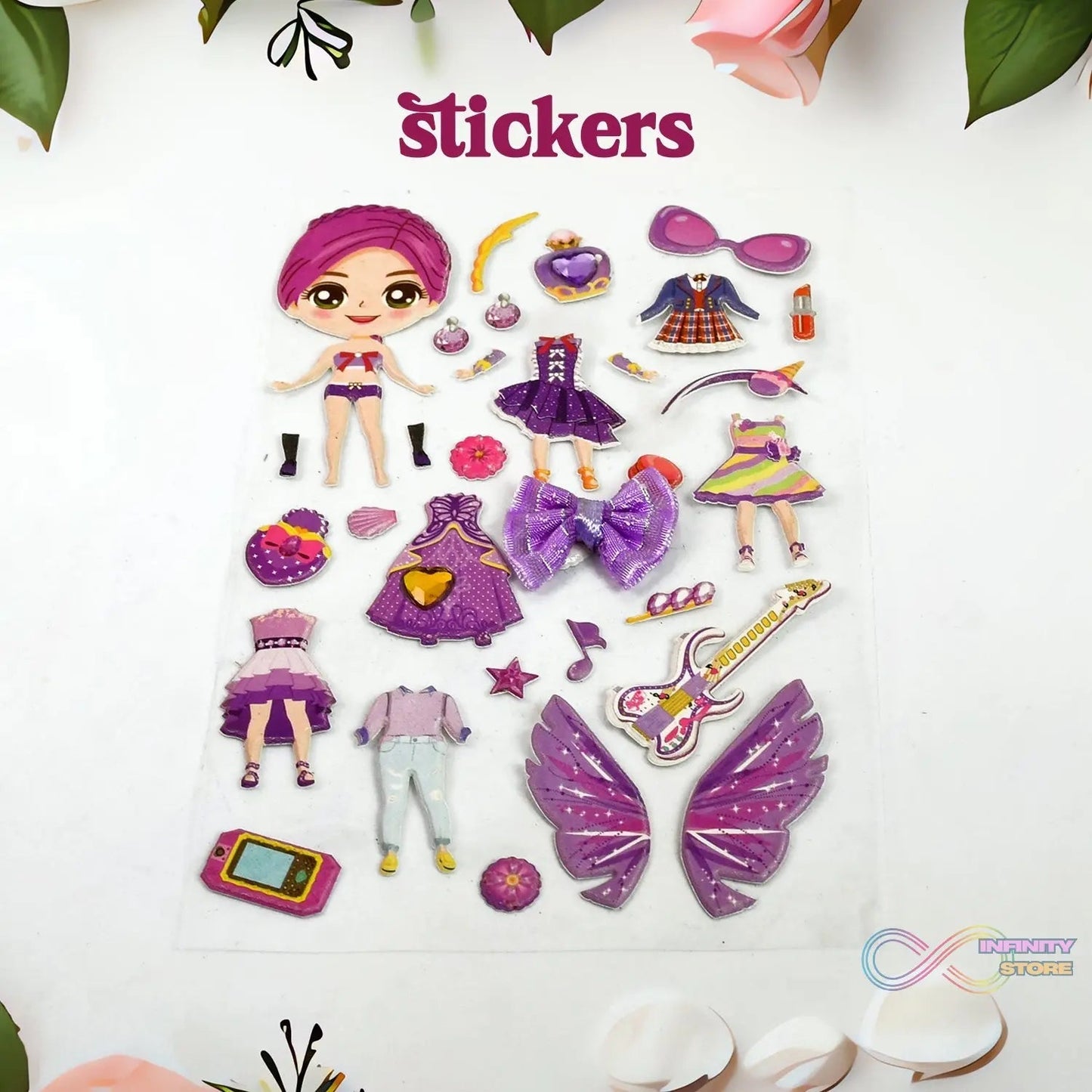 Multipurpose Adhesive 3D Stickers (1 Sheet /15×10 Cm) - infinityexculsivestore.com