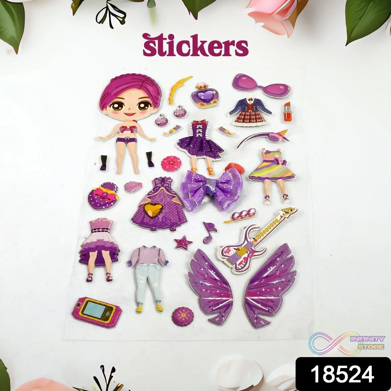 Multipurpose Adhesive 3D Stickers (1 Sheet /15×10 Cm) - infinityexculsivestore.com