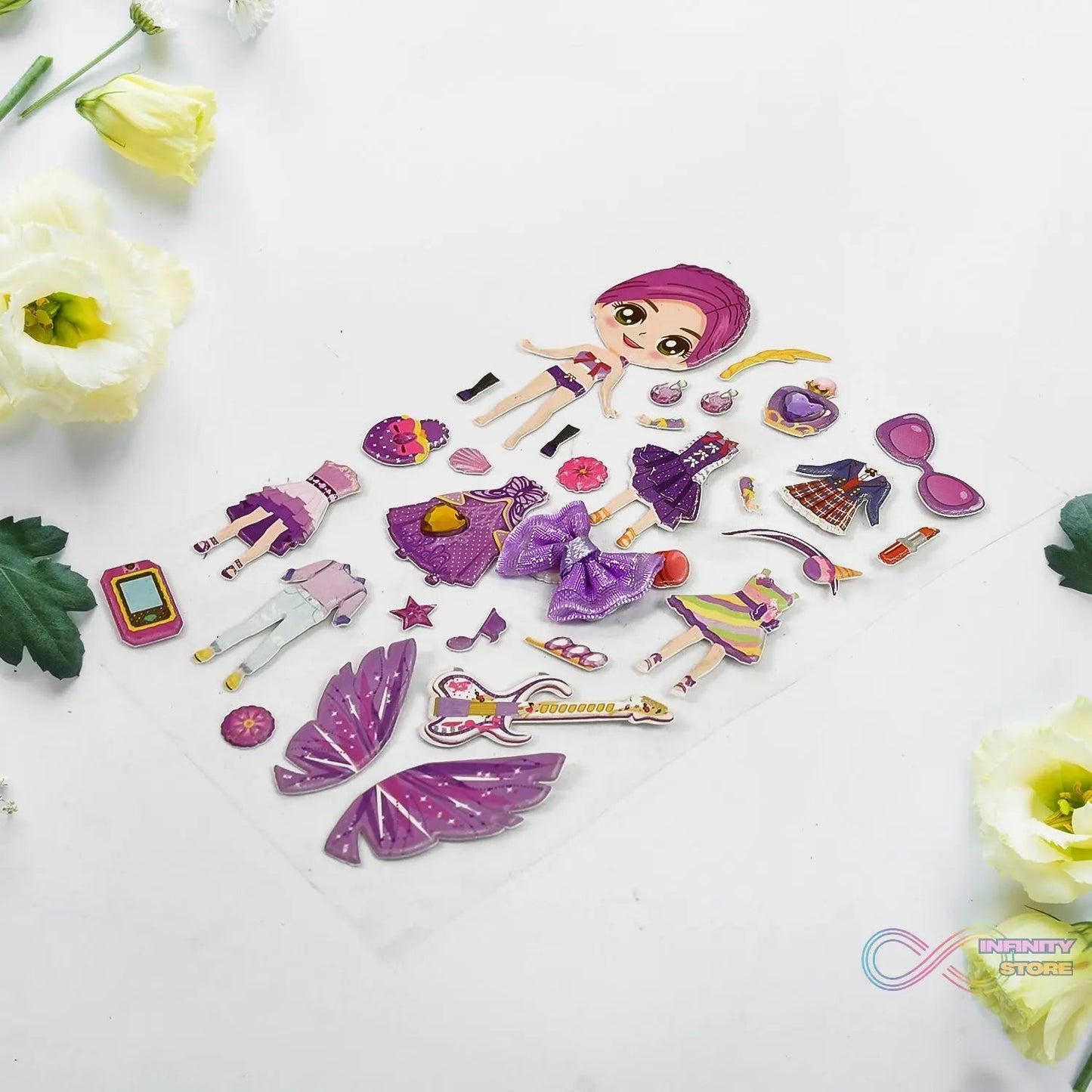 Multipurpose Adhesive 3D Stickers (1 Sheet /15×10 Cm) - infinityexculsivestore.com