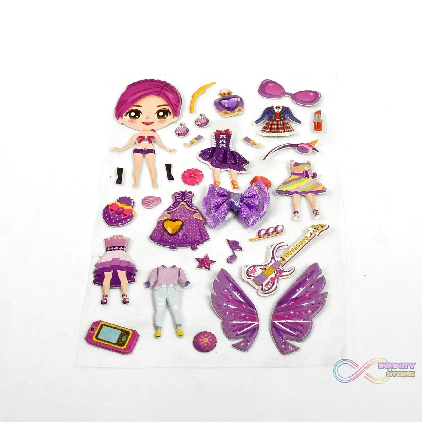 Multipurpose Adhesive 3D Stickers (1 Sheet /15×10 Cm) - infinityexculsivestore.com