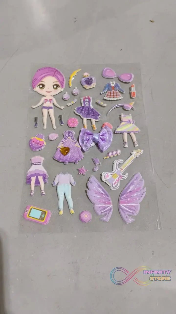 Multipurpose Adhesive 3D Stickers (1 Sheet /15×10 Cm) - infinityexculsivestore.com