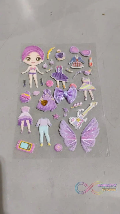 Multipurpose Adhesive 3D Stickers (1 Sheet /15×10 Cm) - infinityexculsivestore.com