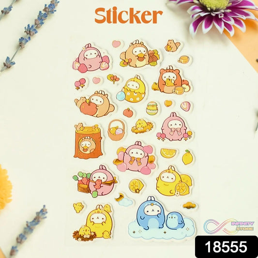Multipurpose Adhesive 3D Stickers (1 Sheet / 17×10 Cm) - infinityexculsivestore.com
