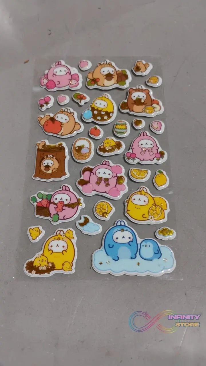 Multipurpose Adhesive 3D Stickers (1 Sheet / 17×10 Cm) - infinityexculsivestore.com