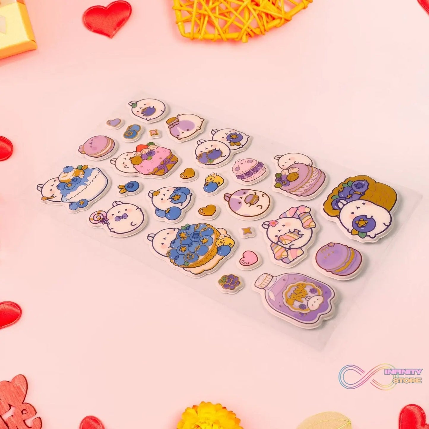 Multipurpose Adhesive 3D Stickers (1 Sheet / 17×10 Cm) - infinityexculsivestore.com