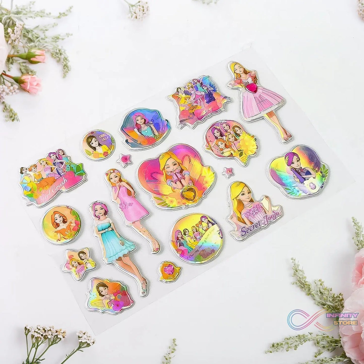 Multipurpose Adhesive 3D Stickers (1 Sheet / 19×12 Cm) - infinityexculsivestore.com