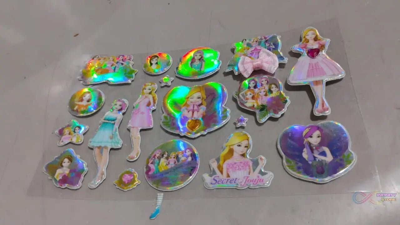 Multipurpose Adhesive 3D Stickers (1 Sheet / 19×12 Cm) - infinityexculsivestore.com