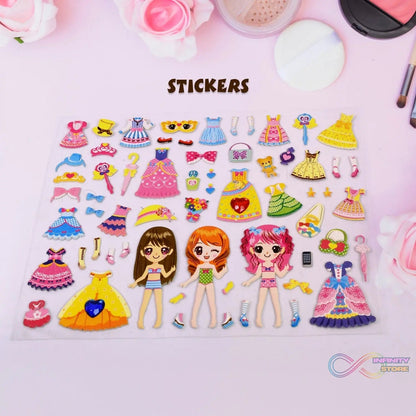 Multipurpose Adhesive 3D Stickers (1 Sheet / 19×15 Cm) - infinityexculsivestore.com
