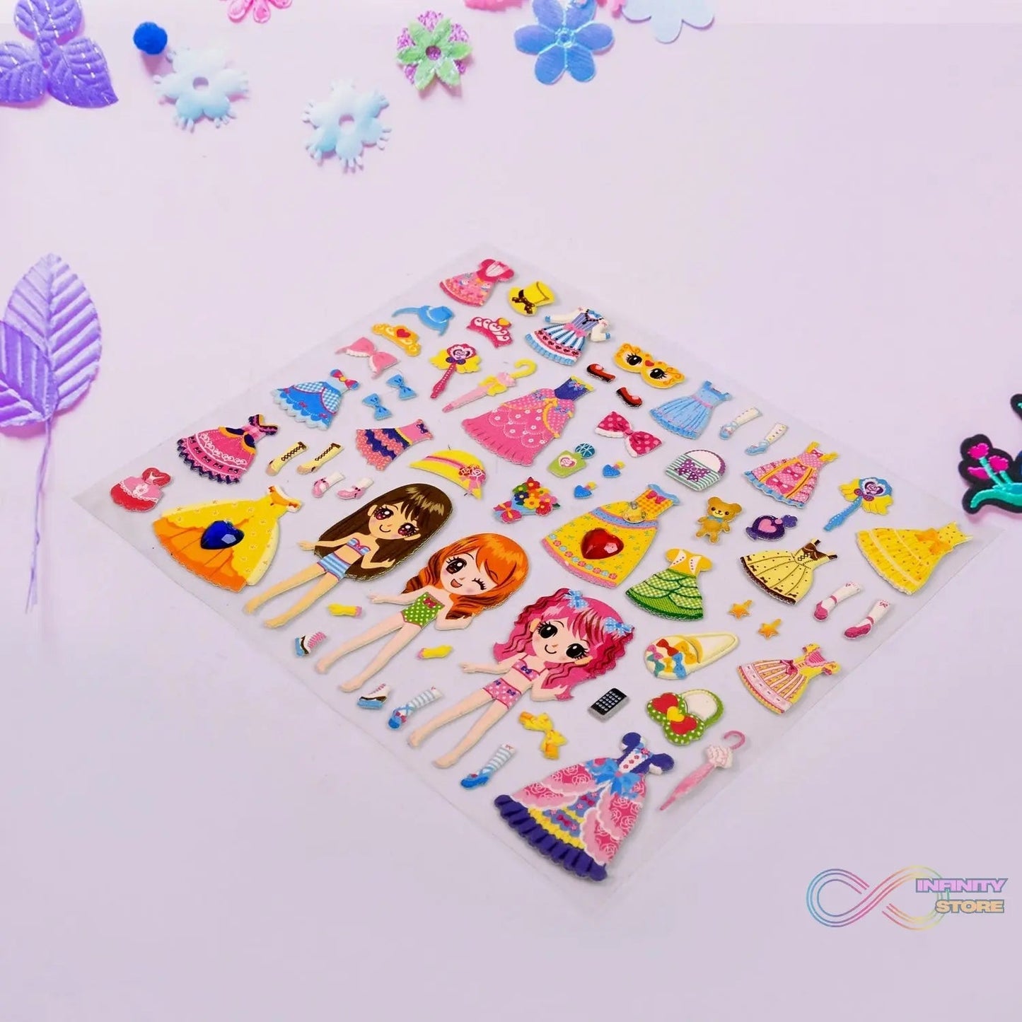 Multipurpose Adhesive 3D Stickers (1 Sheet / 19×15 Cm) - infinityexculsivestore.com