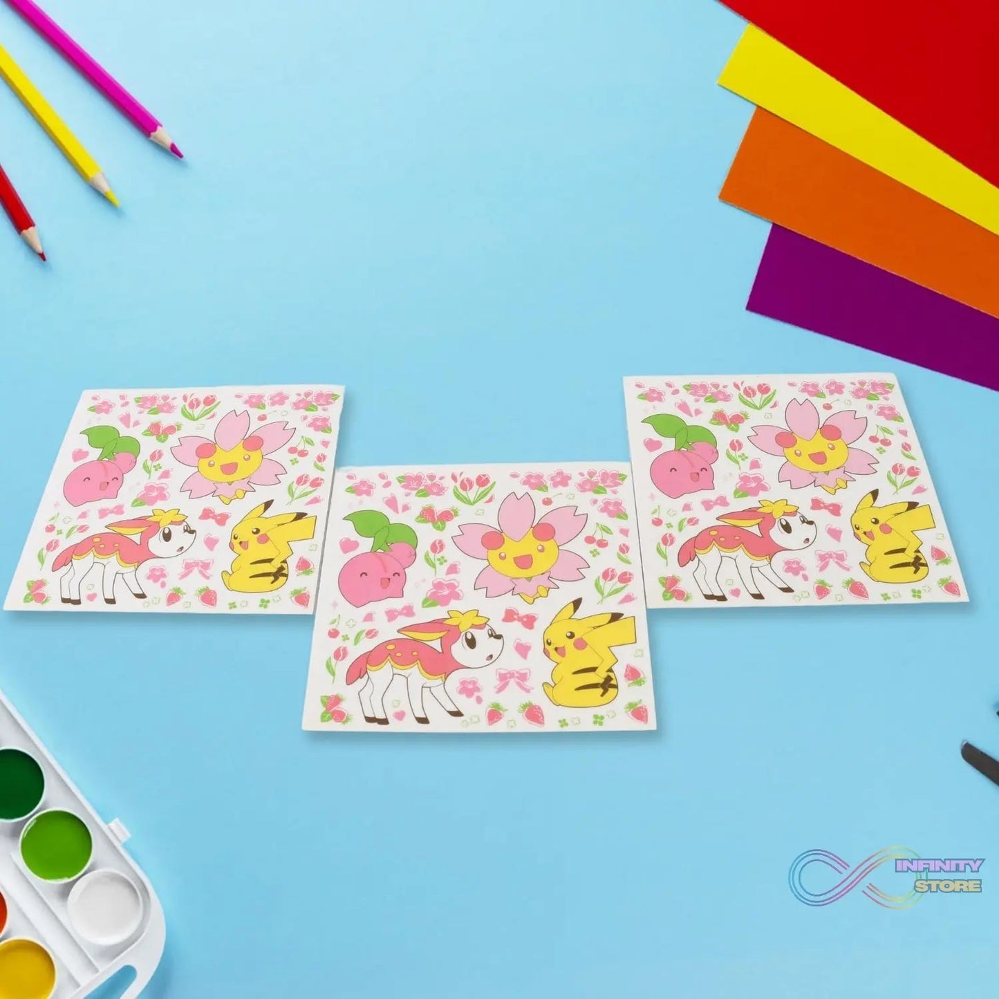 Multipurpose Adhesive 3D Stickers (3 Sheet / 11×9 Cm) - infinityexculsivestore.com