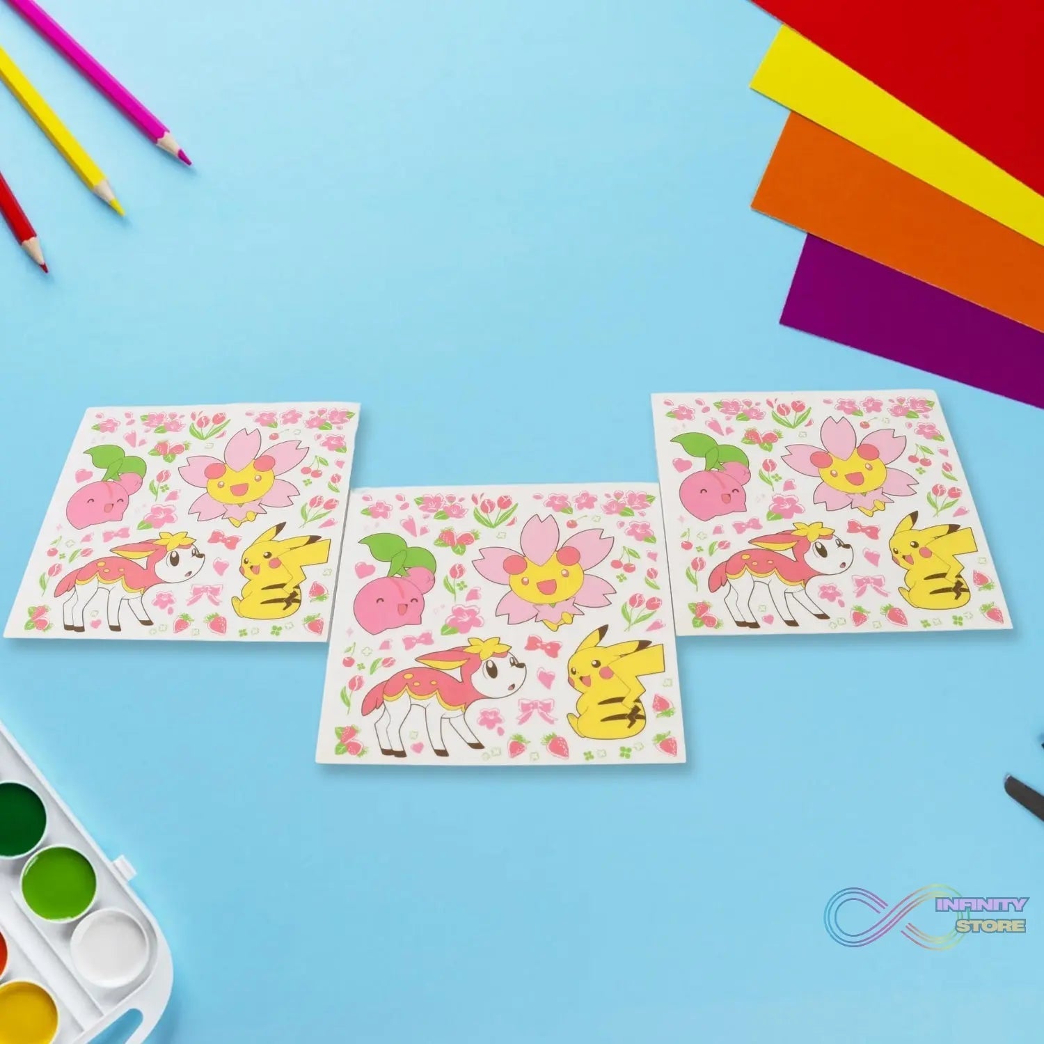 Multipurpose Adhesive 3D Stickers (3 Sheet / 11×9 Cm) - infinityexculsivestore.com