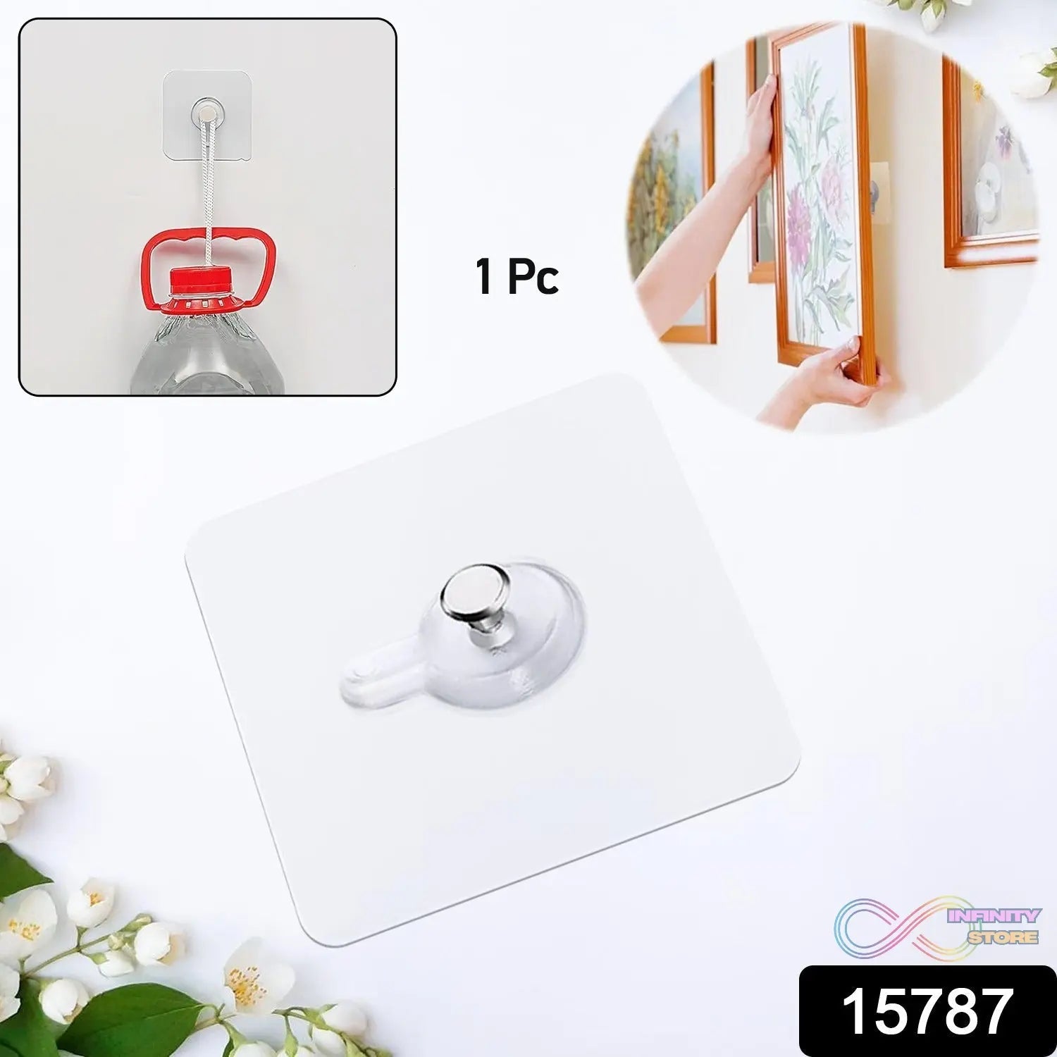Multipurpose Adhesive Damage - Free Photo Frame Wall Hooks (1 Pc) - infinityexculsivestore.com