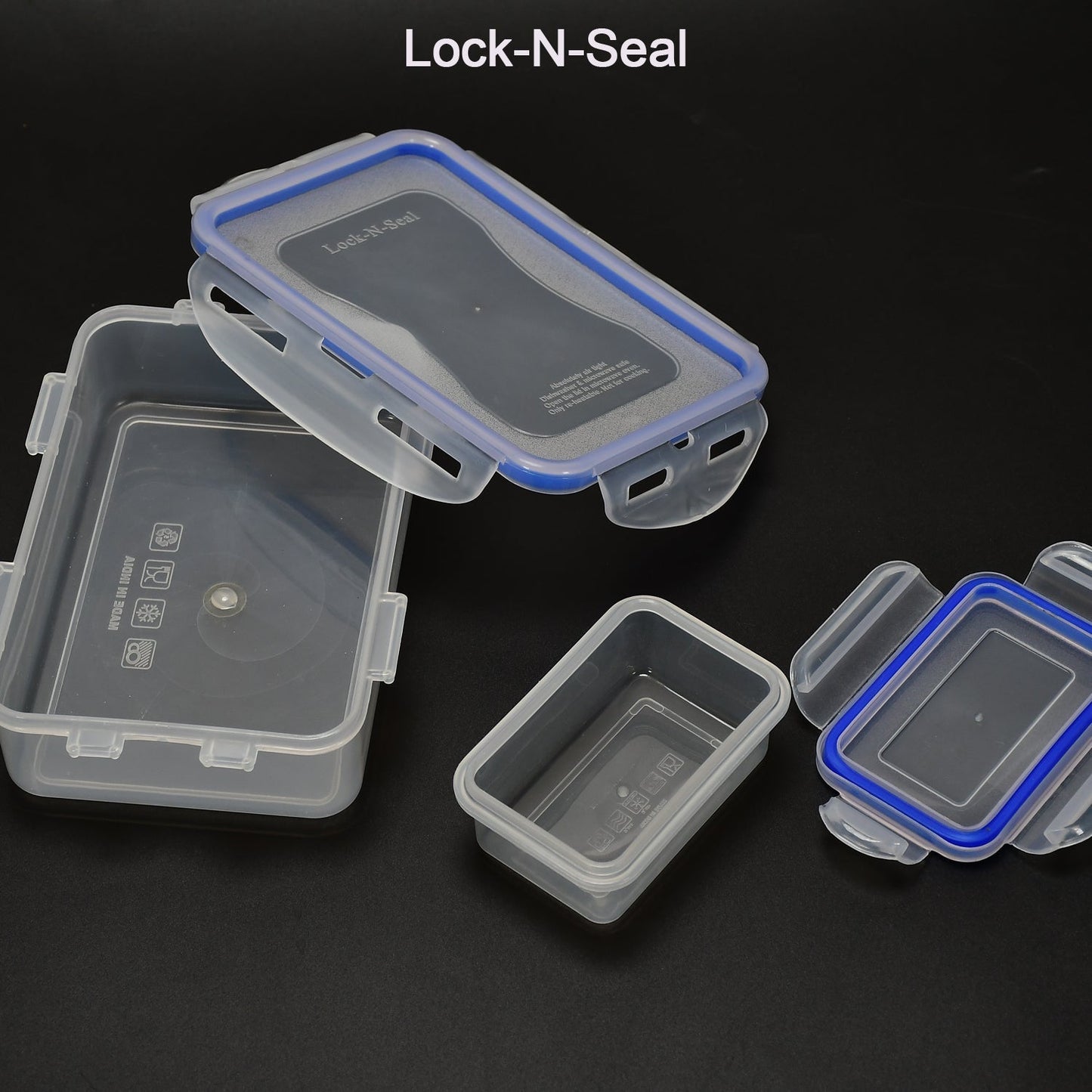 Multipurpose Air Tight 4 Side Lock Food Grade Lunch Box With Small Square Container - infinityexculsivestore.com