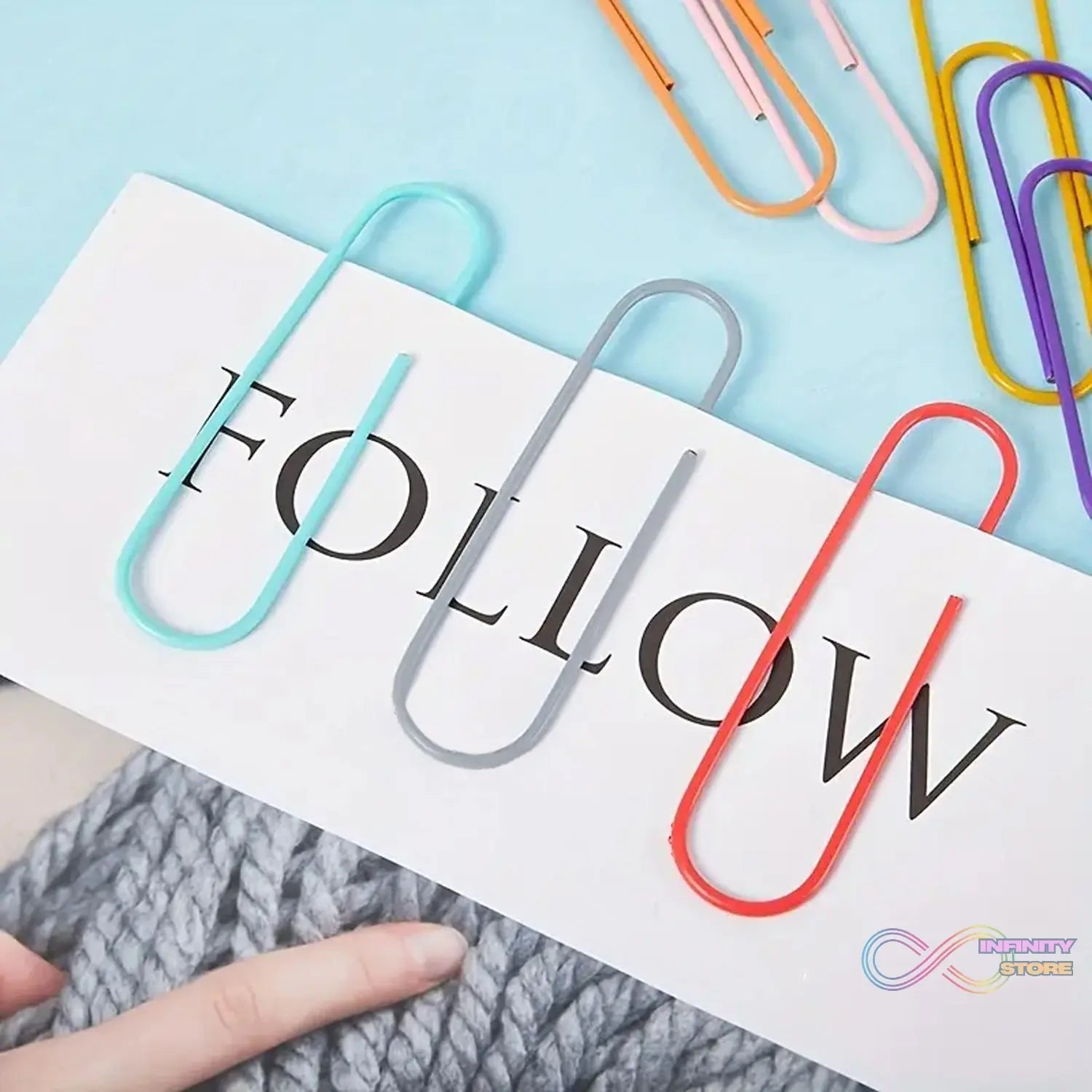 Multipurpose Assorted Color Paper Clips (Approx 30 Pcs / Medium Size) - infinityexculsivestore.com