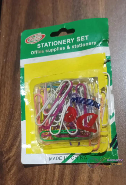 Multipurpose Assorted Color Paper Clips (Approx 30 Pcs / Medium Size) - infinityexculsivestore.com