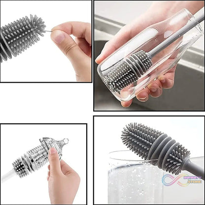 Multipurpose Bottle Cleaning Brush: Kitchen Tool - infinityexculsivestore.com