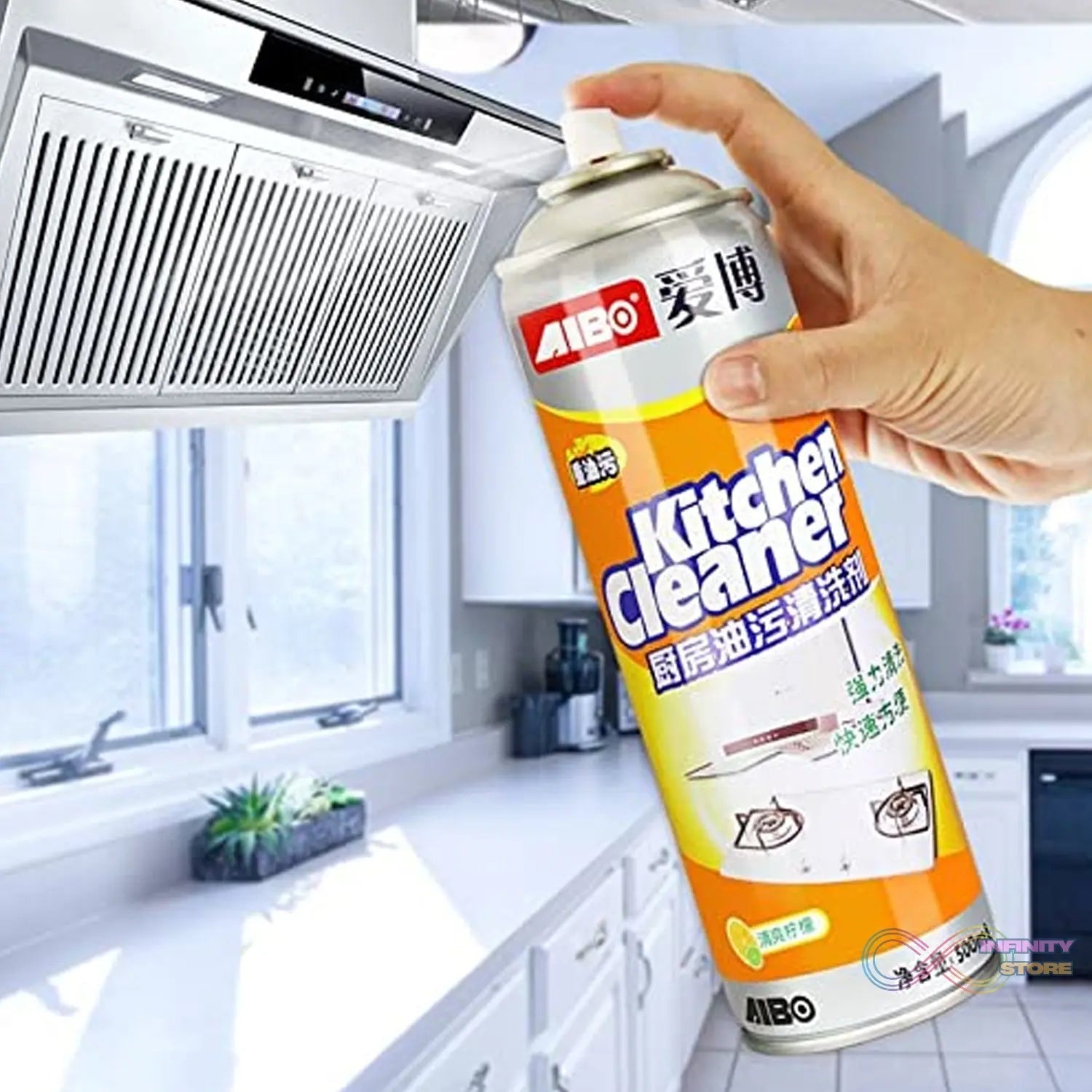 Multipurpose Bubble Foam Cleaner Kitchen Cleaner Spray Oil & Grease Stain Remover Chimney Cleaner Spray Bubble Cleaner All Purpose Foam Degreaser Spray (500 Ml) - infinityexculsivestore.com