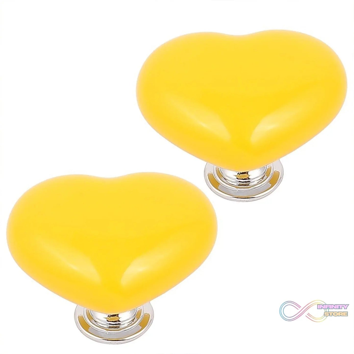 Multipurpose Cabinet Door Handle Drawer, Heart - shaped Knob Pulls Toilet Press Button (1 Pc) - infinityexculsivestore.com