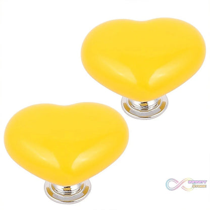 Multipurpose Cabinet Door Handle Drawer, Heart - shaped Knob Pulls Toilet Press Button (1 Pc) - infinityexculsivestore.com
