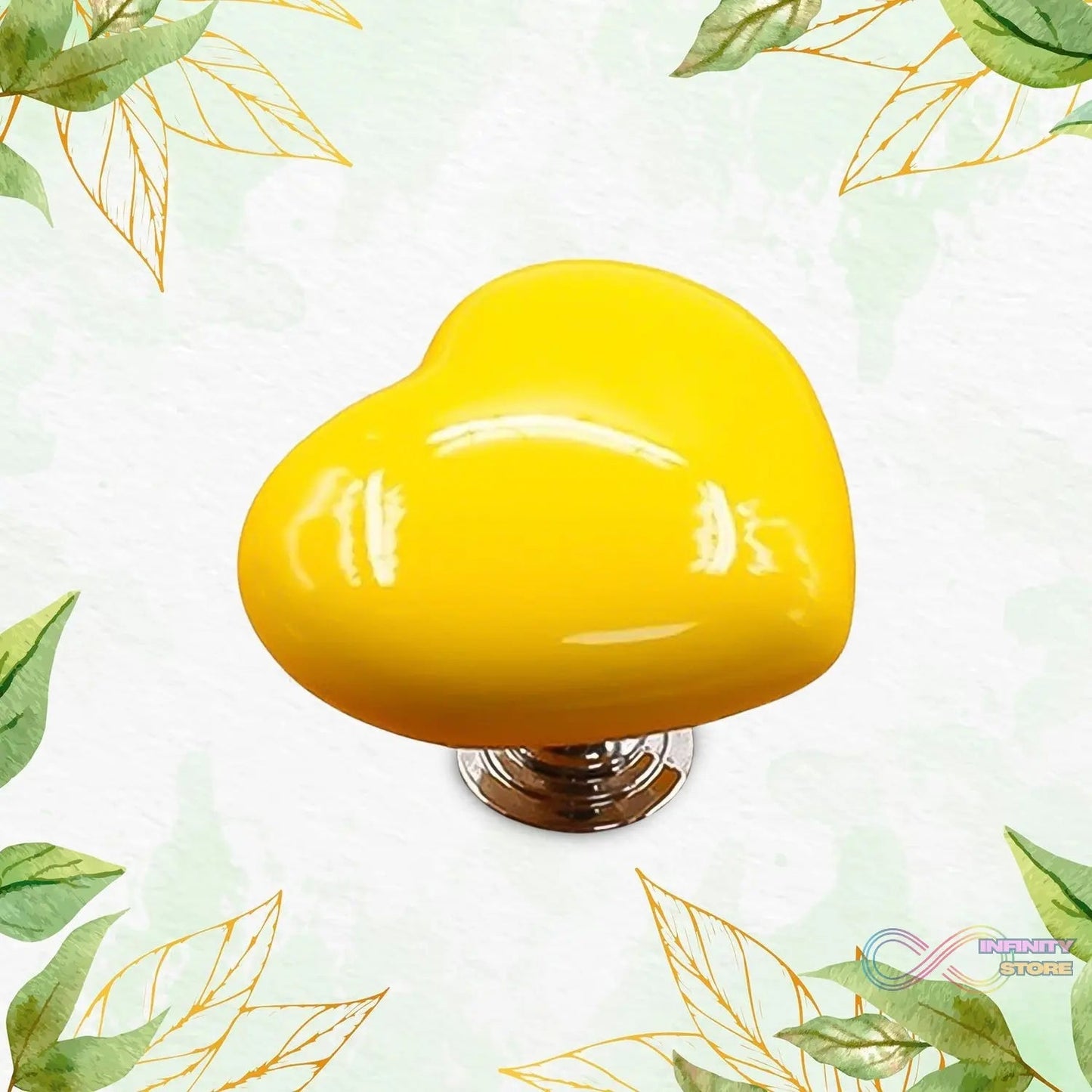 Multipurpose Cabinet Door Handle Drawer, Heart - shaped Knob Pulls Toilet Press Button (1 Pc) - infinityexculsivestore.com