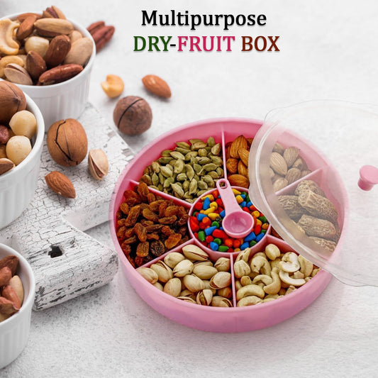 Multipurpose Dry - fruit and masala box with single spoon. - infinityexculsivestore.com