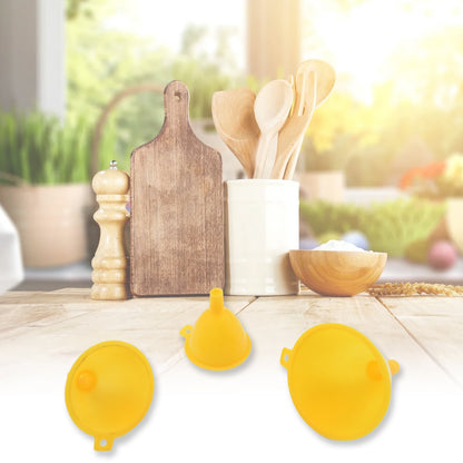 Multipurpose Funnel 3 Size Small , Medium & Big Plastic Funnel For kitchen and laboratory Use (3 Pc Set) - infinityexculsivestore.com