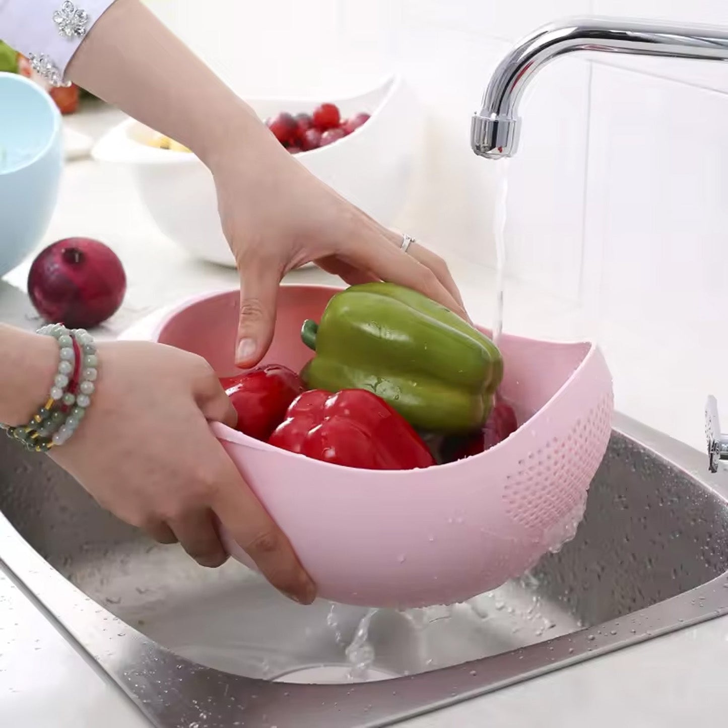 Multipurpose High Quality Washing Bowl for Rice (1 Pc) - infinityexculsivestore.com