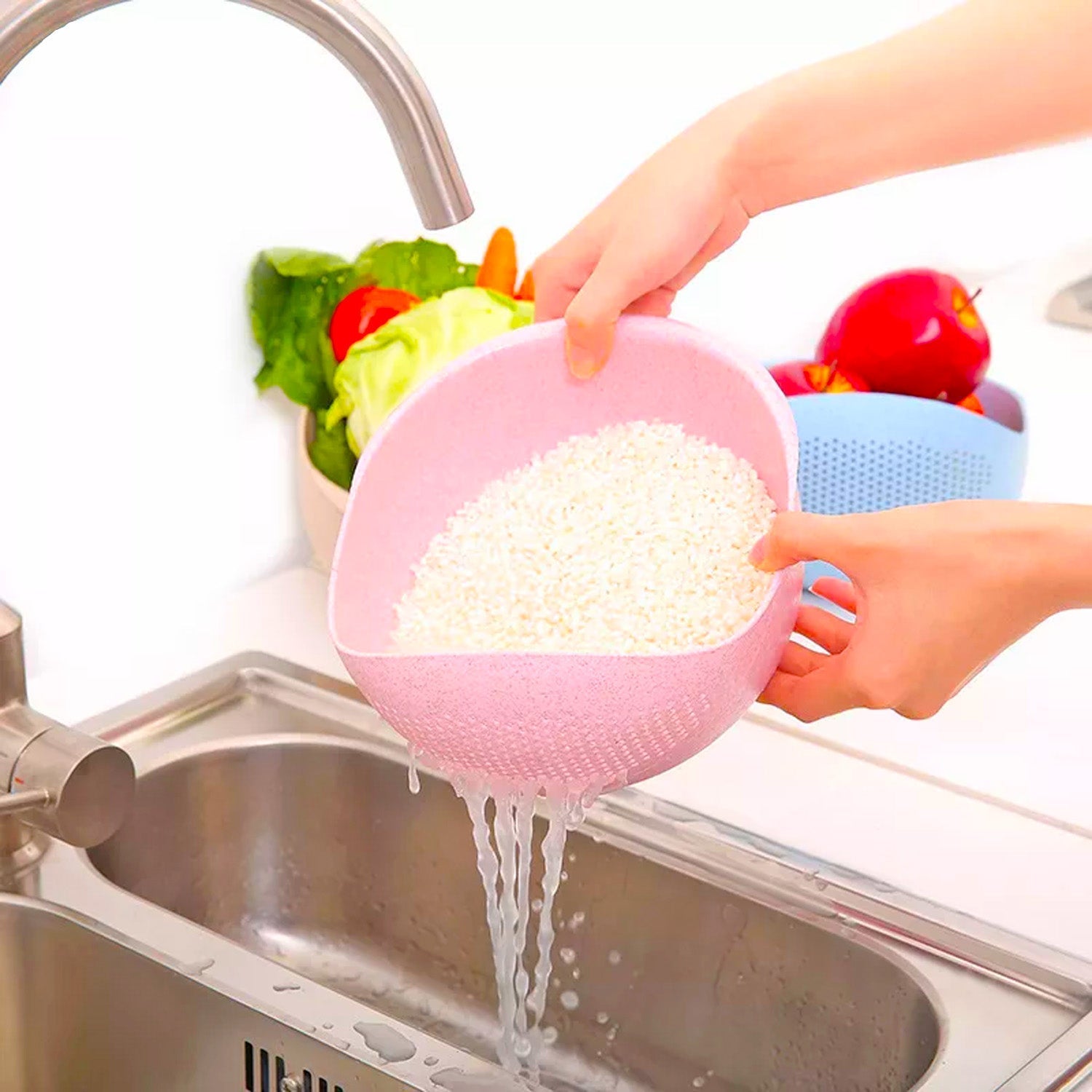 Multipurpose High Quality Washing Bowl for Rice (1 Pc) - infinityexculsivestore.com