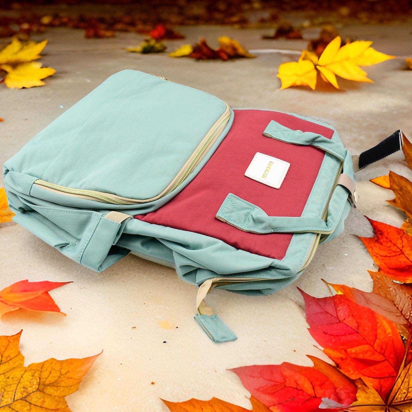 Multipurpose Large Capacity Mom's Backpack Diaper Bag (1 Pc / 17 Pocket / Big) - infinityexculsivestore.com